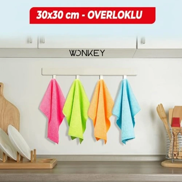 8li Krofiber Tezlik Bezi, Mutfak İçin Leke Bırakmaz