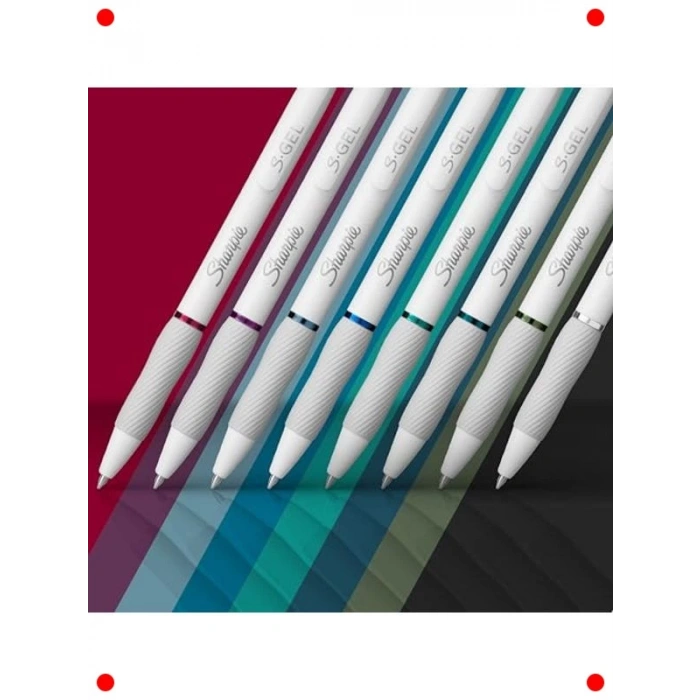 8li Moda Jel Kalem Seti, Orta Uç (0,7 mm)