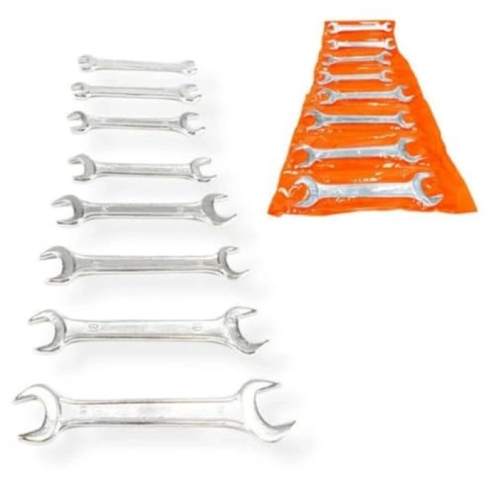 8 Parça Çift Taraflı Anahtar Takımı - 6-22MM Arası Boyutlarda