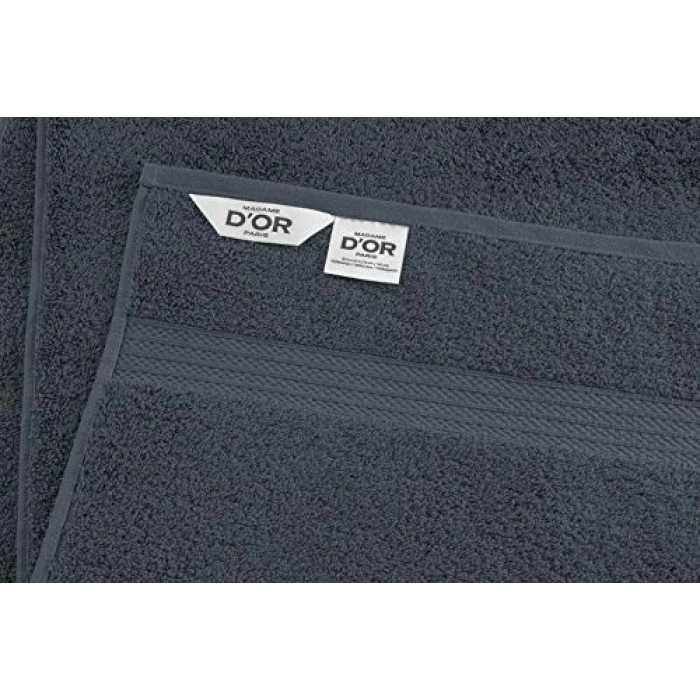 8 Parça Lüks Banyo Havlusu Seti, Gri Renkli