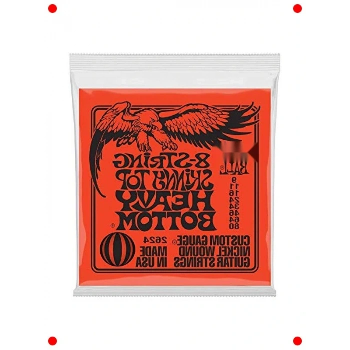 8 Telli Elektro Gitar Telleri 9-80 (Sıska Üst, Ağır Alt)