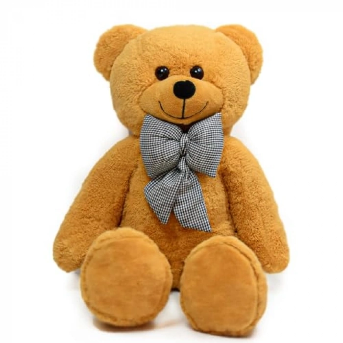 80 cm Dev Pelüş Papyonlu Ayı,Peluş Ayı,Yumuşak ve Sevimli  Boy Oyuncak Ayıcık,Sarılmalık Papyonlu,Sevgiliye Hediye(Kahverengi)