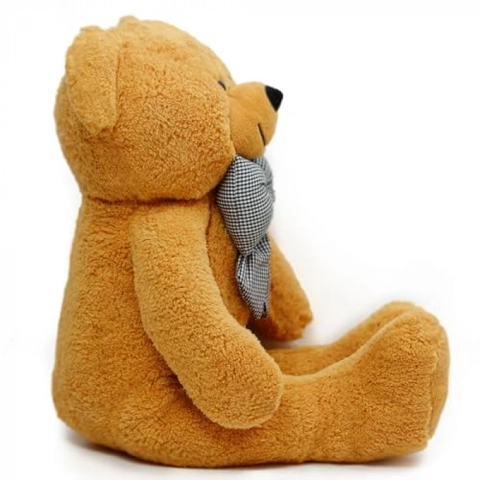 80 cm Dev Pelüş Papyonlu Ayı,Peluş Ayı,Yumuşak ve Sevimli  Boy Oyuncak Ayıcık,Sarılmalık Papyonlu,Sevgiliye Hediye(Kahverengi)