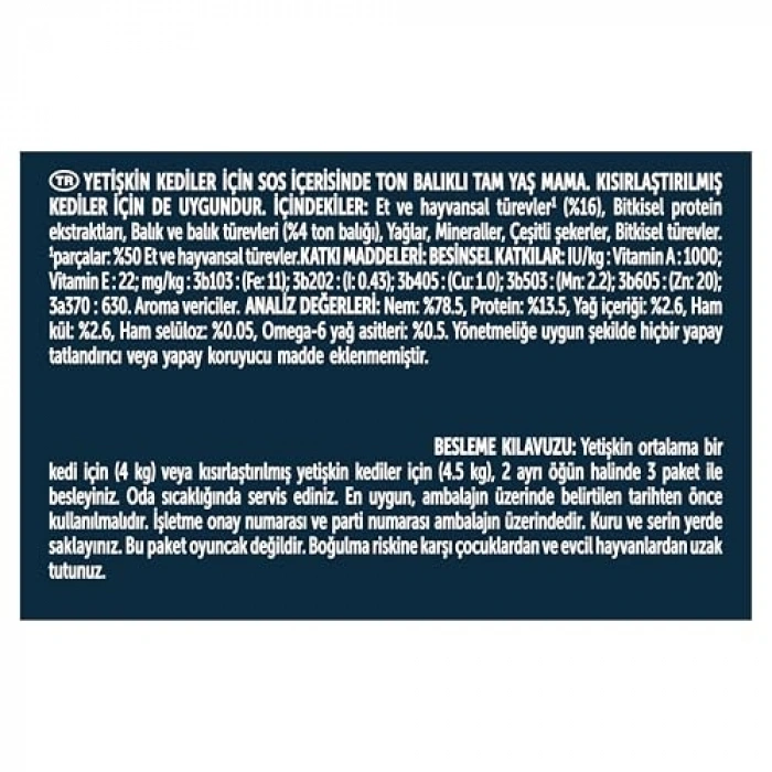 80 Gr Tekli Paket Lezzetli Ton Dilimleri