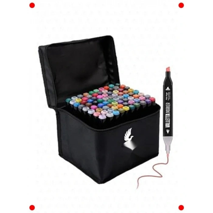 80 Parça Çift Taraflı Sanatçı Keçeli Kalem Seti