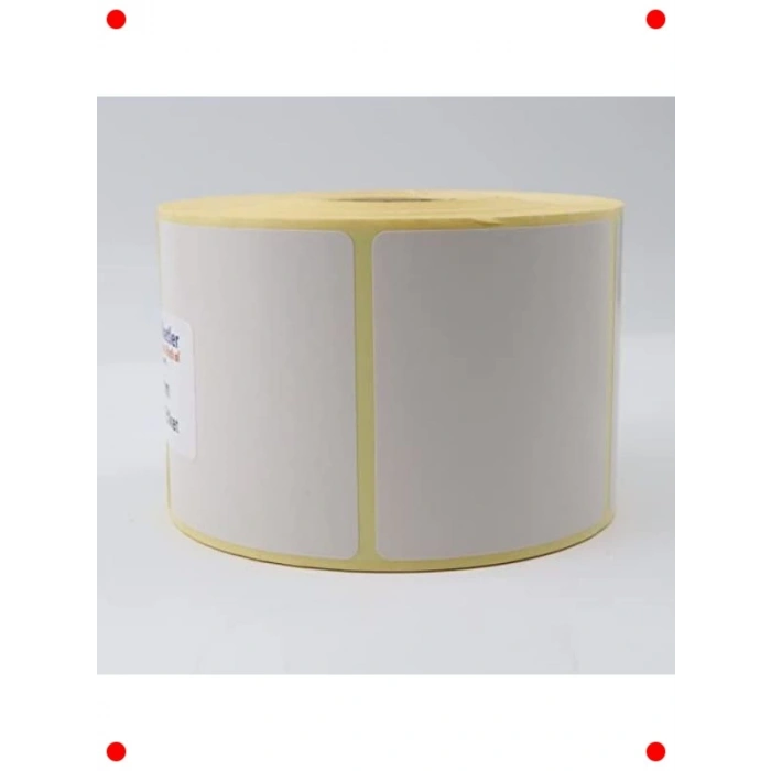 800 Adet Baskısız Kuşe Etiket Rulosu 65x60mm