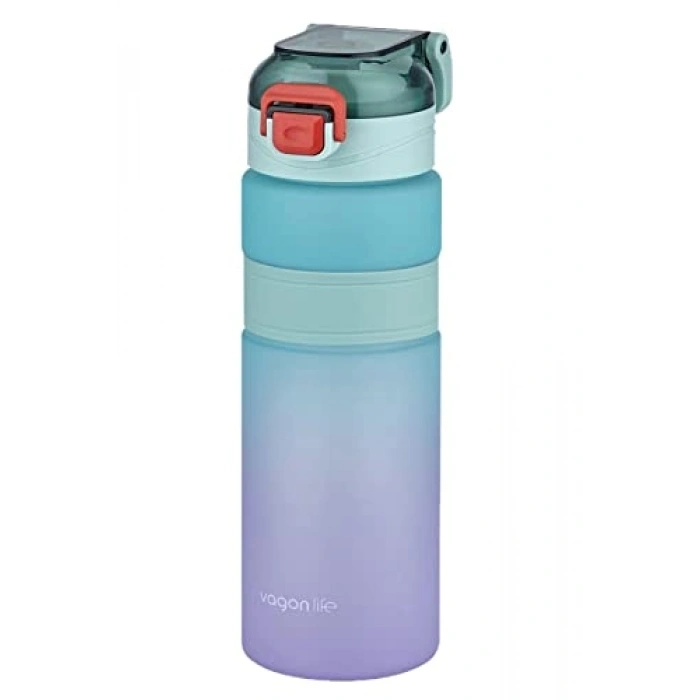 800ml Kaydırmaz Silikon Gövde Motivasyon Su Matarası