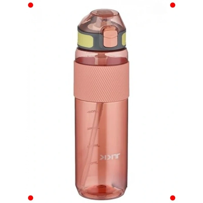 800ml Pipetli Tritan Su Matarası Pembe