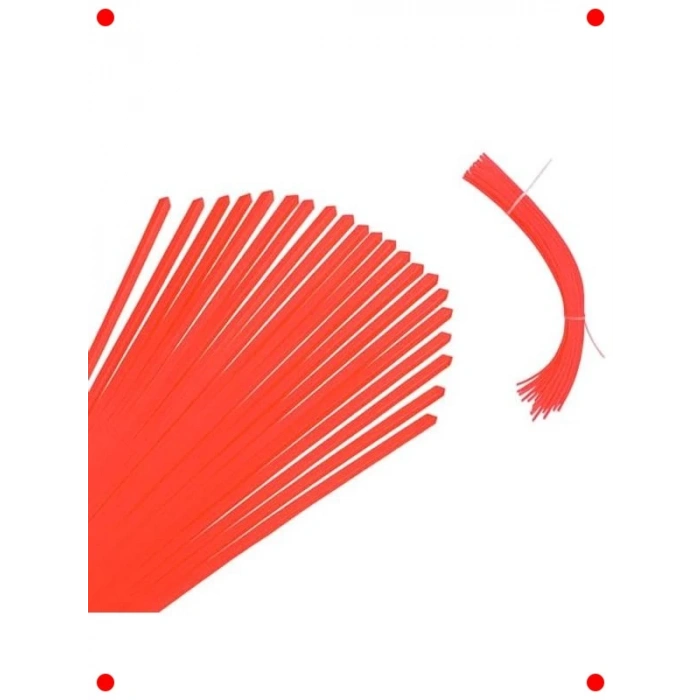 85 Adet Kare Çubuk Tırpan Misinası | 4mm x 28cm