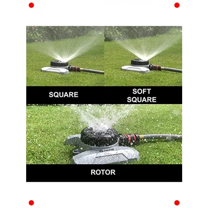 9 Desenli Çim Fıskiyesi Seti - Metal Tabanlı