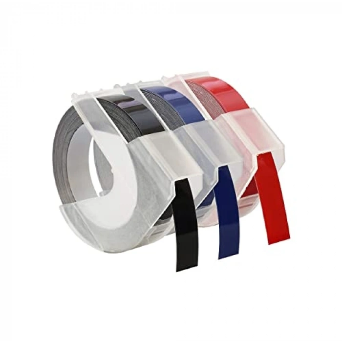 9 mm x 3 mt Boyutunda 3D Plastik Kabartma Şerit, 3lü