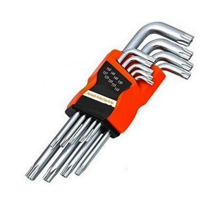 9 Parça Çelik Tork Alyan Anahtar Seti