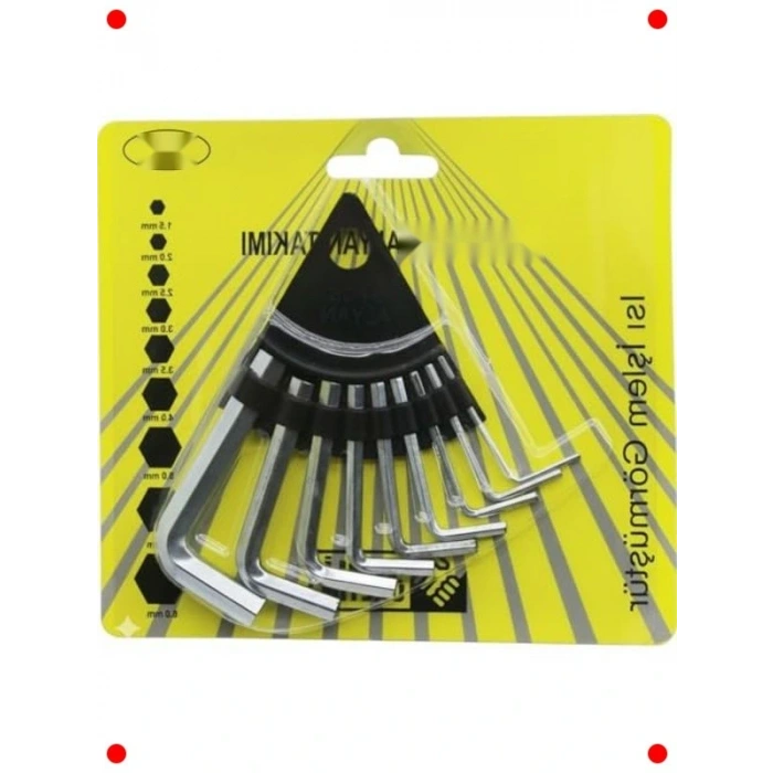 9 Parça ni Alyan Anahtar Seti Ev ve Hobi İçin