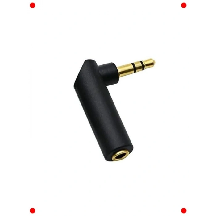 90 Derece Stereo / Aux Ses Çevirici Adaptör