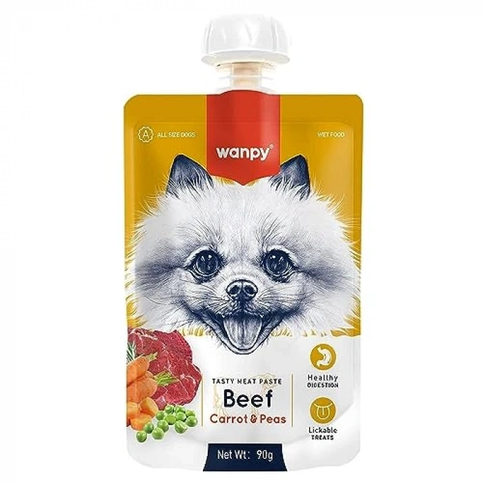 90 gr Tekli Sığır Etli ve Havuçlu Köpek Et Ezmesi