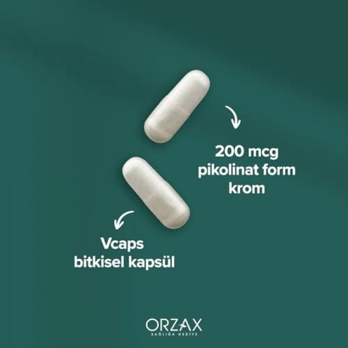 90 Kapsül Krom Pikolinat Takviye Edici Gıda