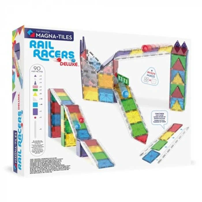 90 Parça Magnatiles Rail Racers Seti