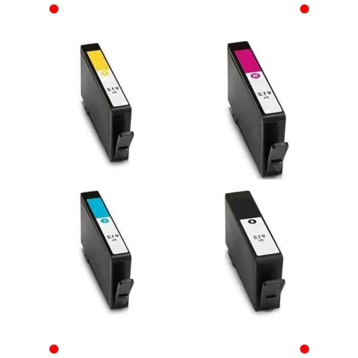 912XL Uyumlu Muadil Kartuş Seti 4 Renk Officejet Pro için