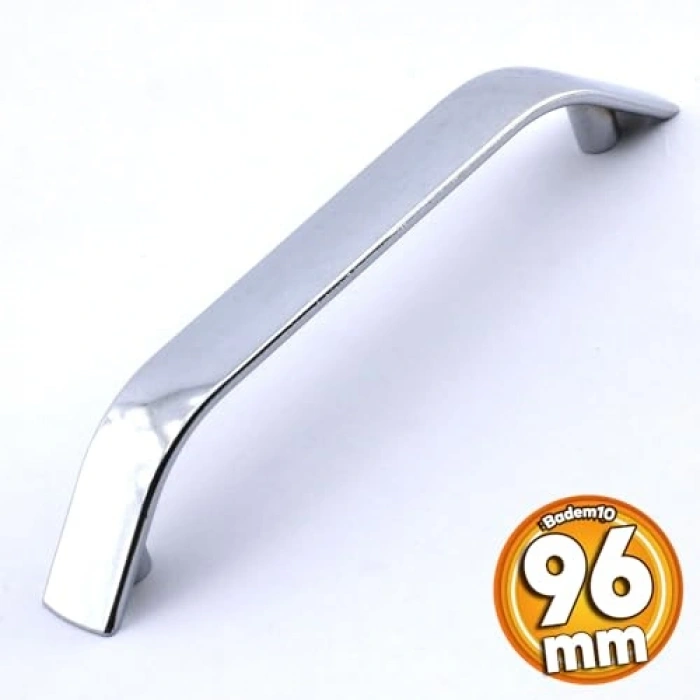 96 mm Krom Renk Mutfak Dolabı Çekmece Kulpları, Metal