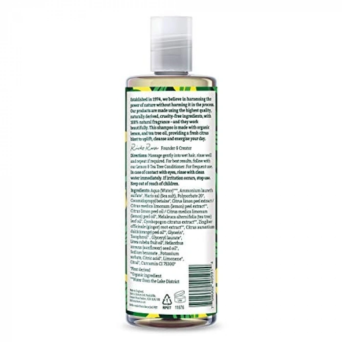%99 Doğal Limon & Çay Ağacı Özlü Ferahlatıcı Şampuan, 400 ml