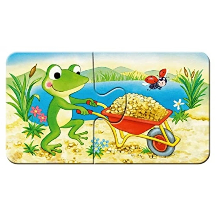 9x2 Parça Puzzle İnşaatçı Hayvanlar 030743