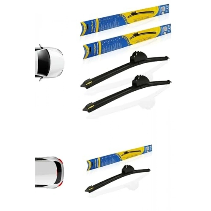 A3 Ön ve Arka 3lü Muz Silecek Takımı 2004-2013 Hatchback