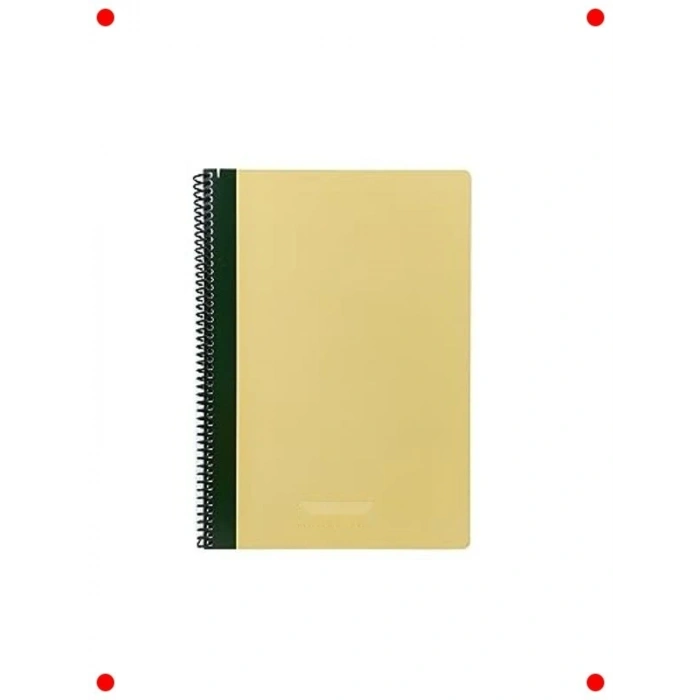 A4 120 Yaprak Çizgili Spiralli Defter Bej