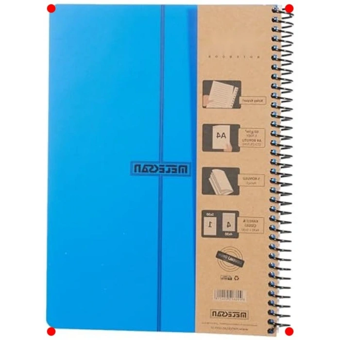 A4 5 Konulu Spiralli Defter - Lacivert