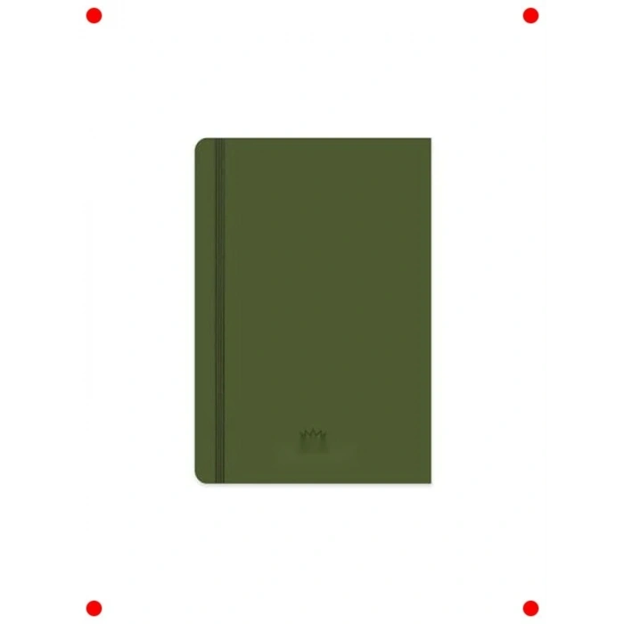 A4 Boyut Kareli Ciltli Defter - 96 Yaprak Haki