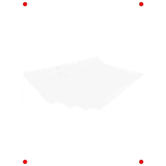 A4 Buzlu Poşet Dosya (100 Adet) - 11 Delikli