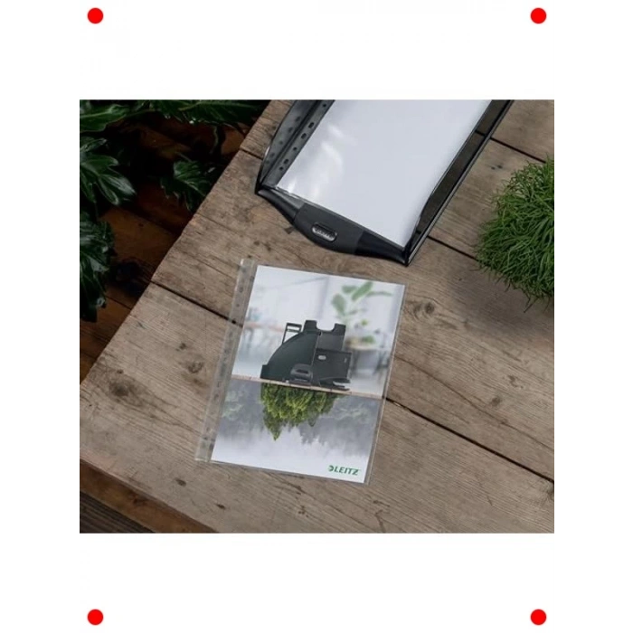 A4 Geri Dönüştürülebilir Şeffaf Poşet Dosya (25li)