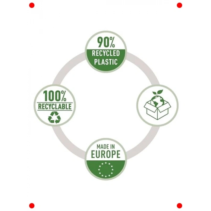 A4 Geri Dönüştürülebilir Şeffaf Poşet Dosya (25li)