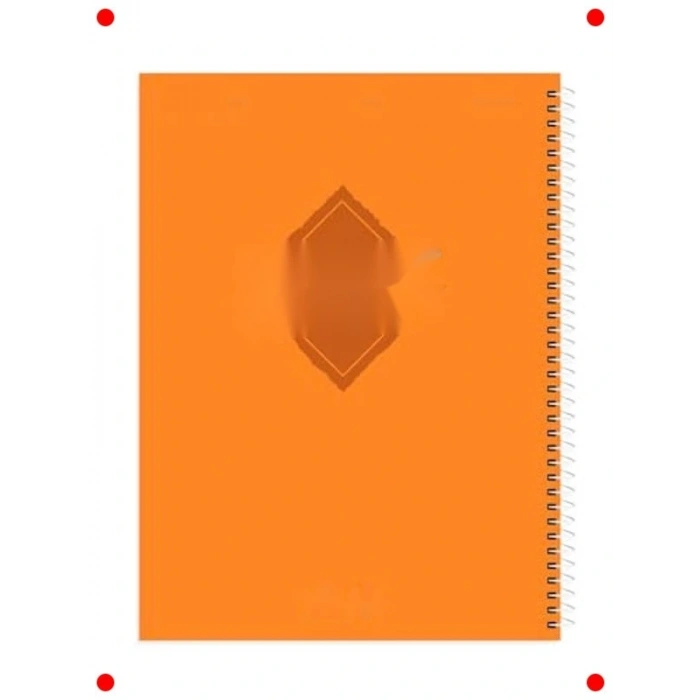 A4 Kareli Defter Turuncu 200 Sayfa