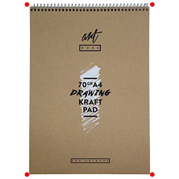 A4 Kraft Çizim Bloğu, 70 gr, 50 Yaprak