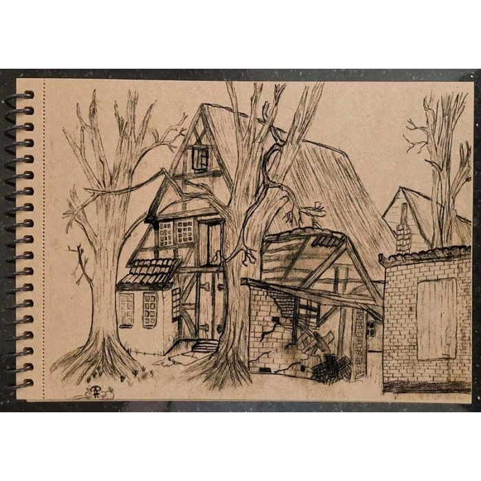 A4 Spiralli Eskiz Defteri, 90 gr. 50 Yaprak ile