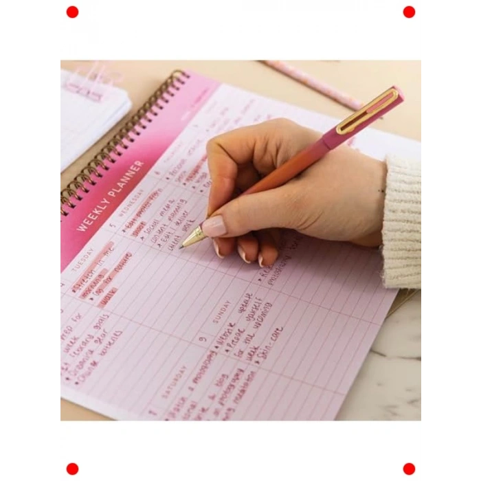 A4 Süresiz Haftalık & Günlük Masaüstü Planlayıcı (3lü Set)