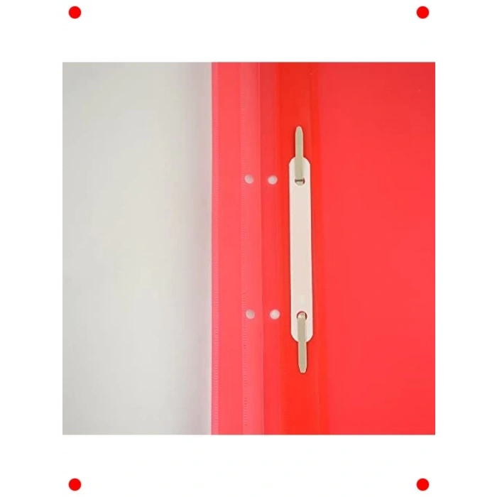 A4 Telli Dosya 50 Adet, Kırmızı