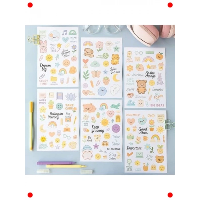 A5 Boy 466 Adet Renkli Etiket Defteri