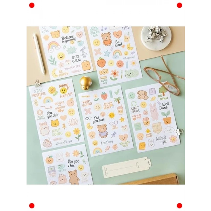 A5 Boy 466 Adet Renkli Etiket Defteri