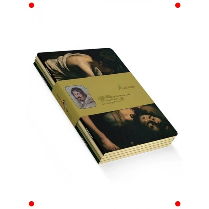 A5 Çizgisiz Defter Seti, 4lü, Esnek Kapak, Tuval Doku