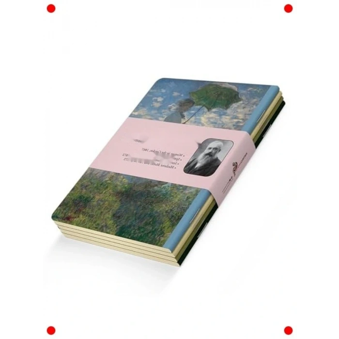 A5 Empresyonist Sanat Temalı 4lü Çizgisiz Defter