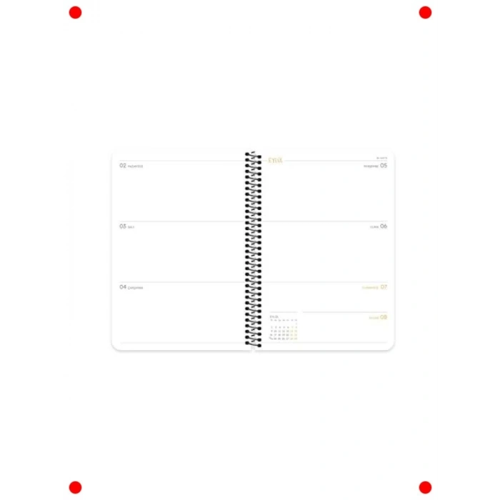 A5 Spiralli Akademik Ajanda - Gözüm Yükseklerde