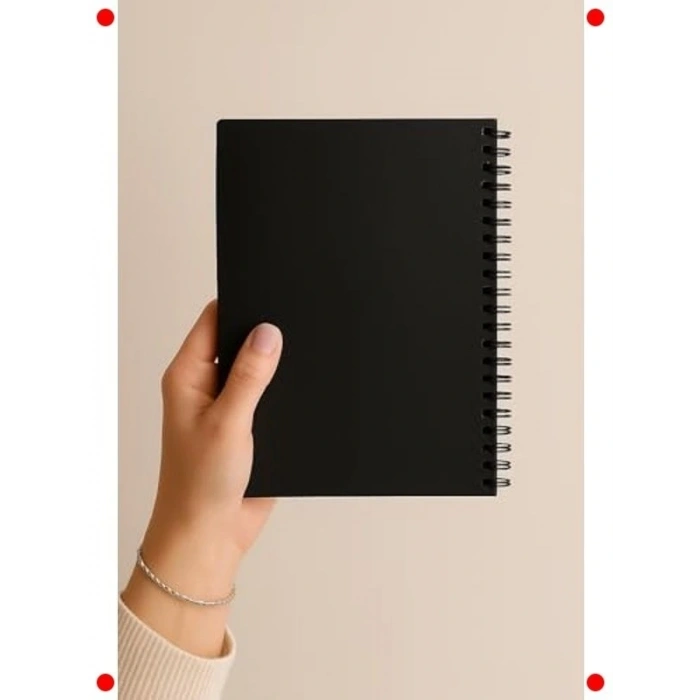 A5 Spiralli Çizgisiz Not Defteri | 60 Yaprak | Ivory Kağıt