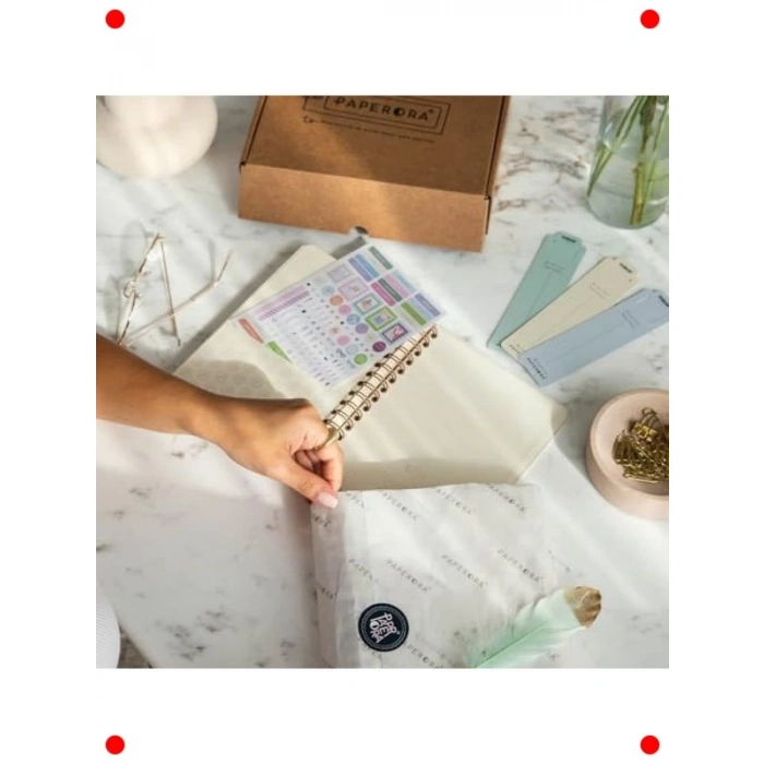 A5 Spiralli Keten Kapak Süresiz Ajanda - Bordo