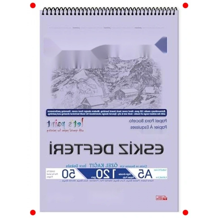 A5 Spiralli Sanat ve Eskiz Defteri - 50 Yaprak