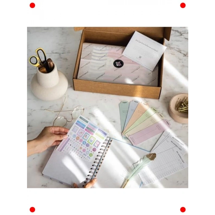 A5 Spiralli Süresiz Ajanda - Kelebek Tasarım