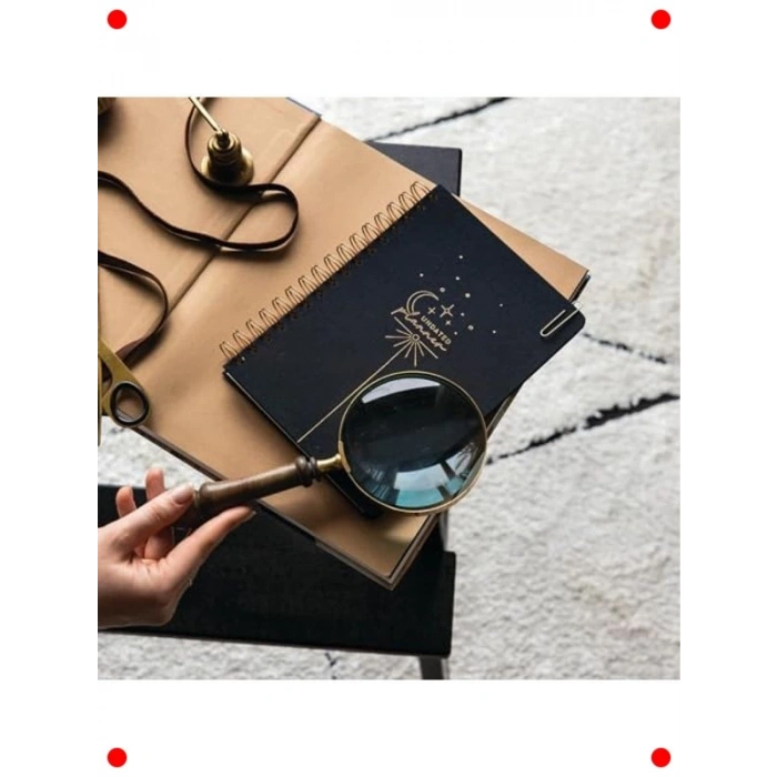 A5 Spiralli Süresiz Keten Ajanda Siyah