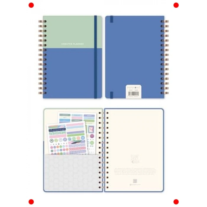 A5 Spiralli Süresiz Renkli Planlayıcı - Motivasyonlu