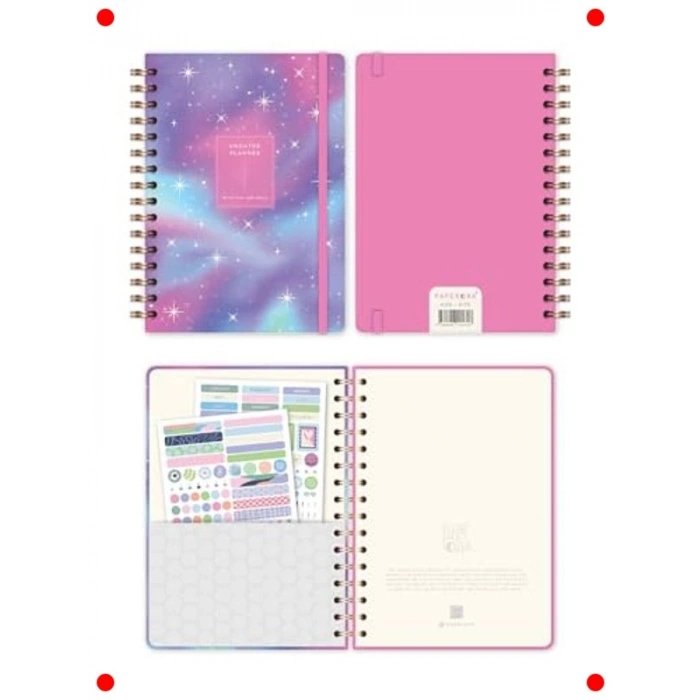 A5 Süresiz Spiralli Galaksi Temalı Planlayıcı