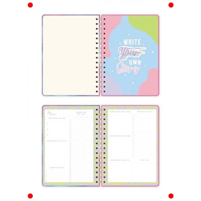 A5 Süresiz Spiralli Galaksi Temalı Planlayıcı